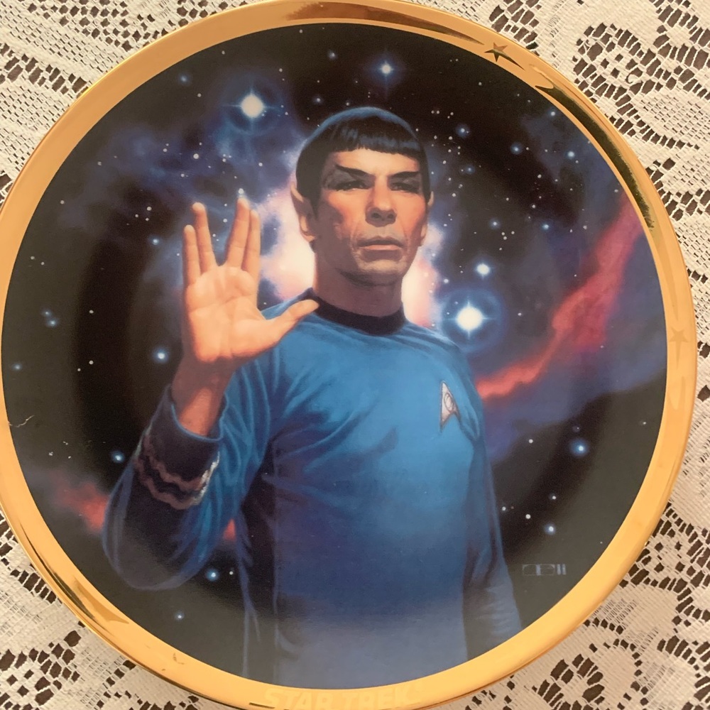 Star Trek 25th anniversary collector plate: Spock